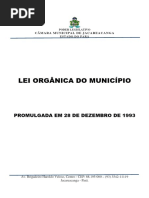 Lei orgânica do município de jacareacanga