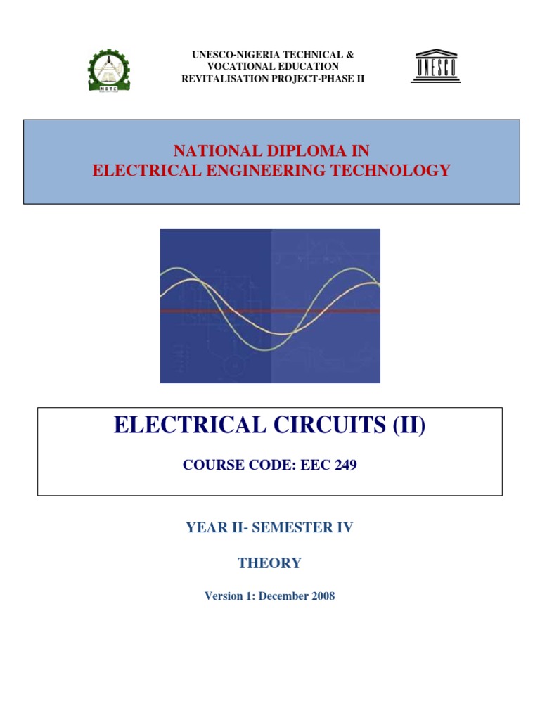 Electrical Circuit Theory II Overview | PDF | Ac Power | Capacitor