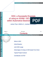 ODX, A Successful Example of Using An ASAM / ISO Standard Within Automotive Electronics Projects