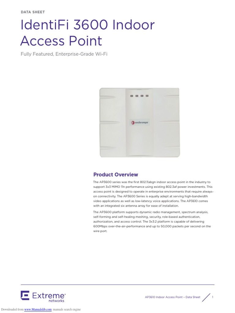 Identifi 3600 Indoor Access Point: Fully Featured, Enterprise-Grade Wi ...
