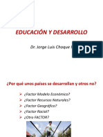 EDUCACION Y DESARROLLO