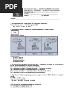 Avaliação de Recuperação 6º Ano B 2019