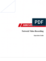 Operation Guide Network Video Recording