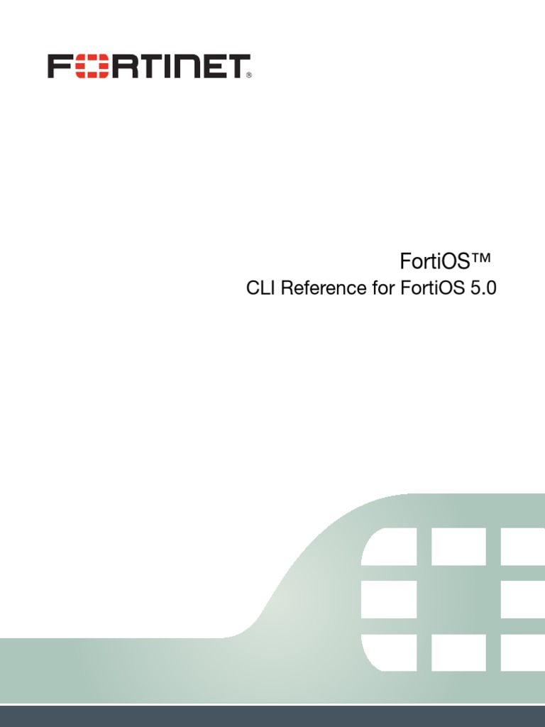 Fortigate cli 50 pdf Trademark Networking Standards