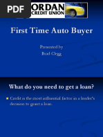 First Time Auto Buyer: Presented by Brad Clegg