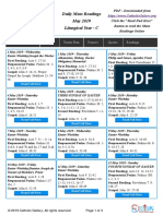 Mass Readings May 2019 PDF Download