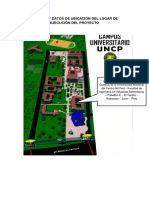 Croquis y Datos de Ubicación Del Lugar de Ejecución Del Proyecto