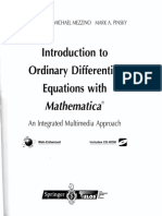 Introduction To Ordinary Differential Equations With: Mathematica®