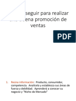 Pasos para Realizar Una Buena Promoción