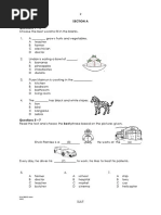 Exam Paper For Year 3 KSSR English