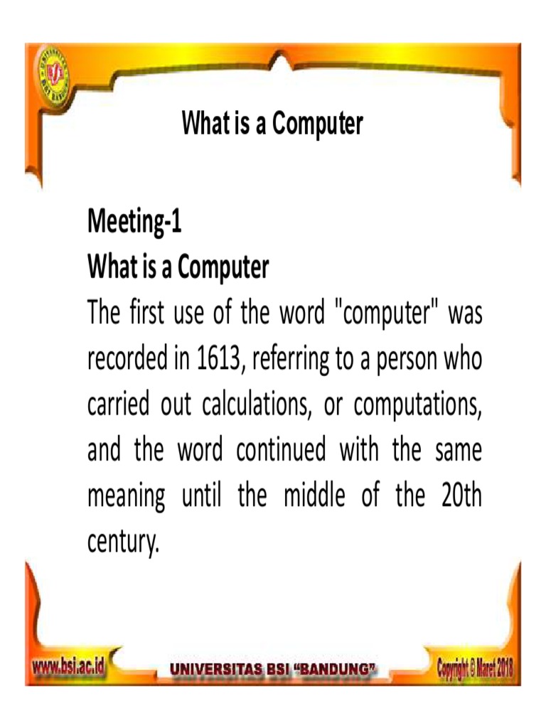 What Is A Computer | PDF