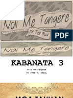 Kabanata 3 at 4 Noli Me Tangere