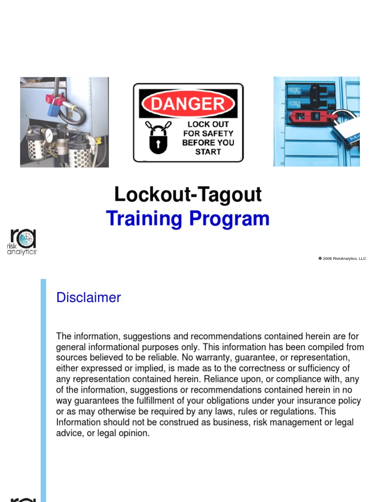 Lockout-Tagout Training Overview | PDF | Mechanical Engineering ...