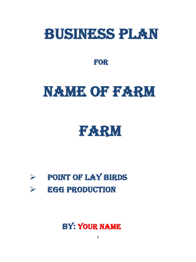 chicken egg production business plan pdf south africa