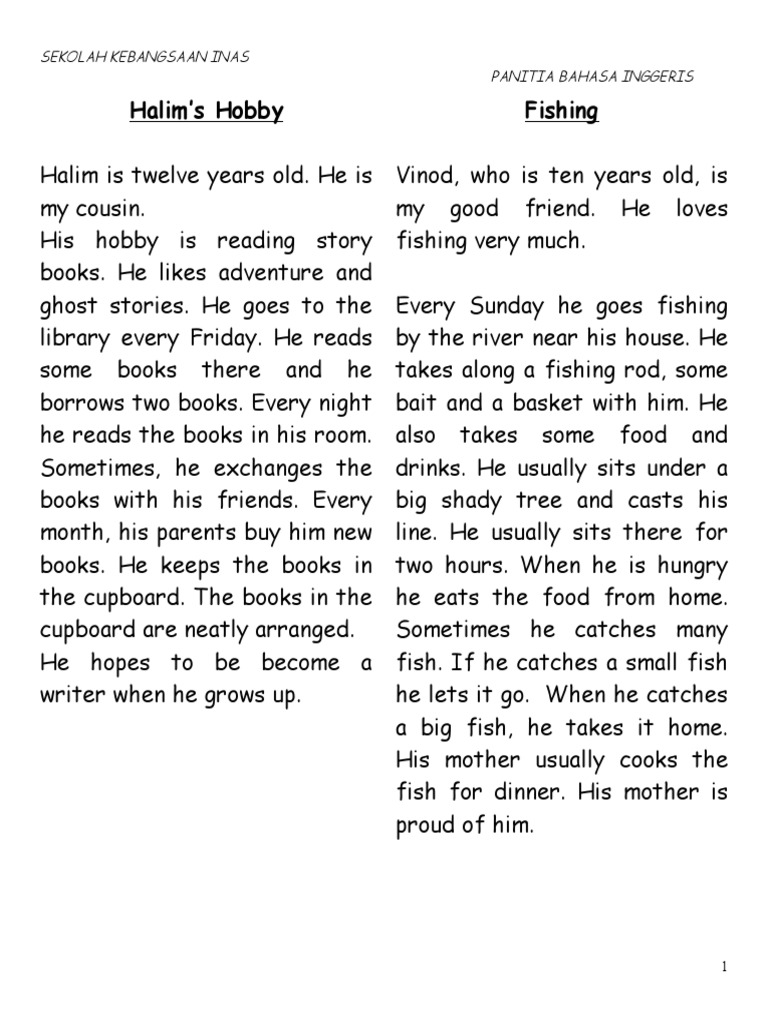 Collection of reading passage for primary school pdf dolphin circus