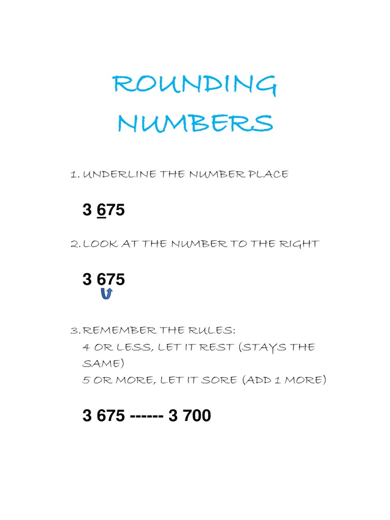 Rounding Picture | PDF