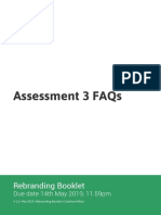 Assessment 3 Faqs: Rebranding Booklet