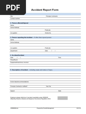 Accident Report Form