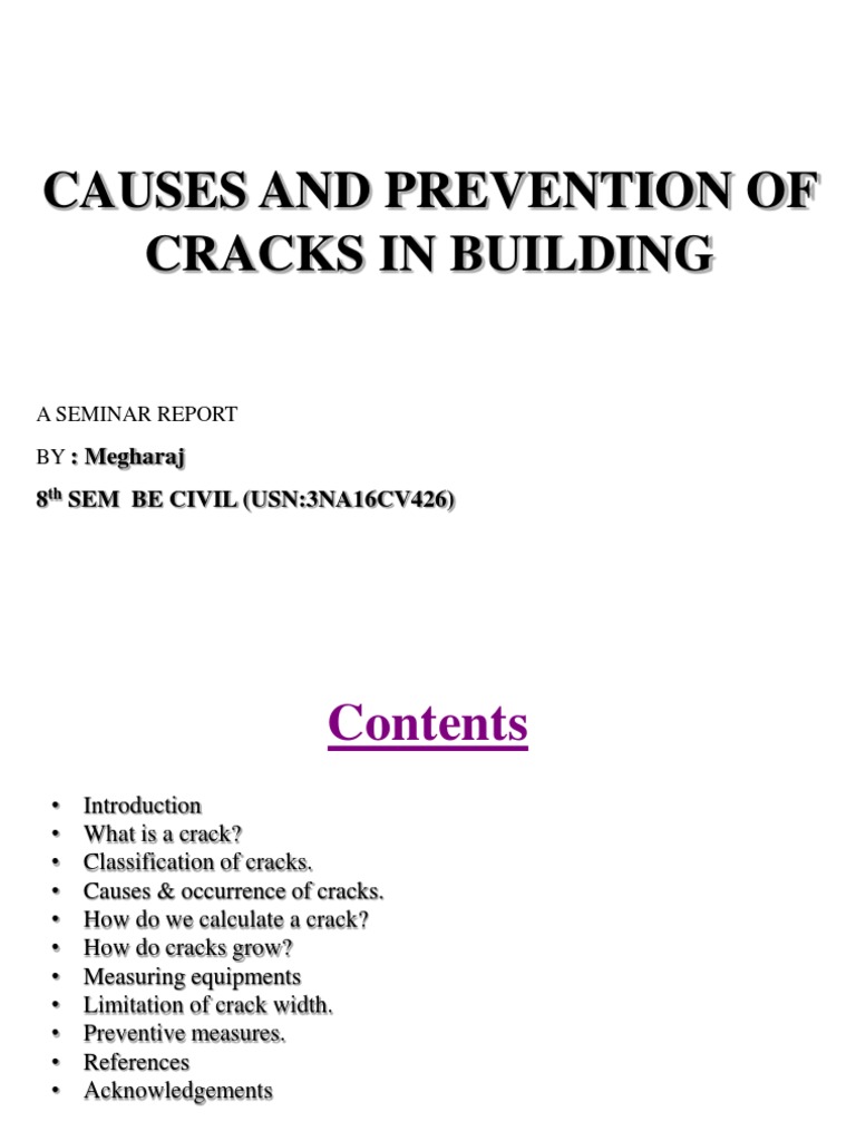 Causes of cracks in buildings picture