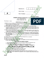 CEEB 2014 MSC Biotechnology BIT Question Paper