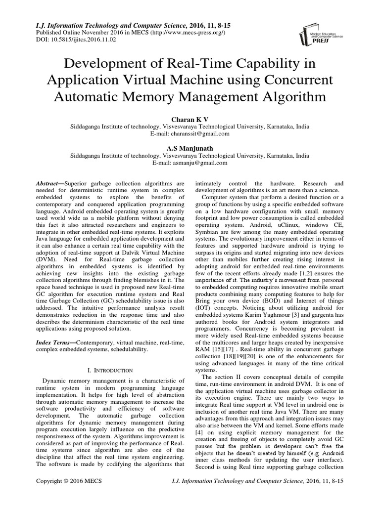 Development of Real-Time Capability in Application Virtual Machine ...