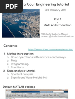 Port and Harbour Engineering Tutorial: 20 February 2019