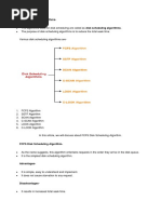 Disk Scheduling Algorithms