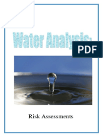 Water Tests Risk Assessments