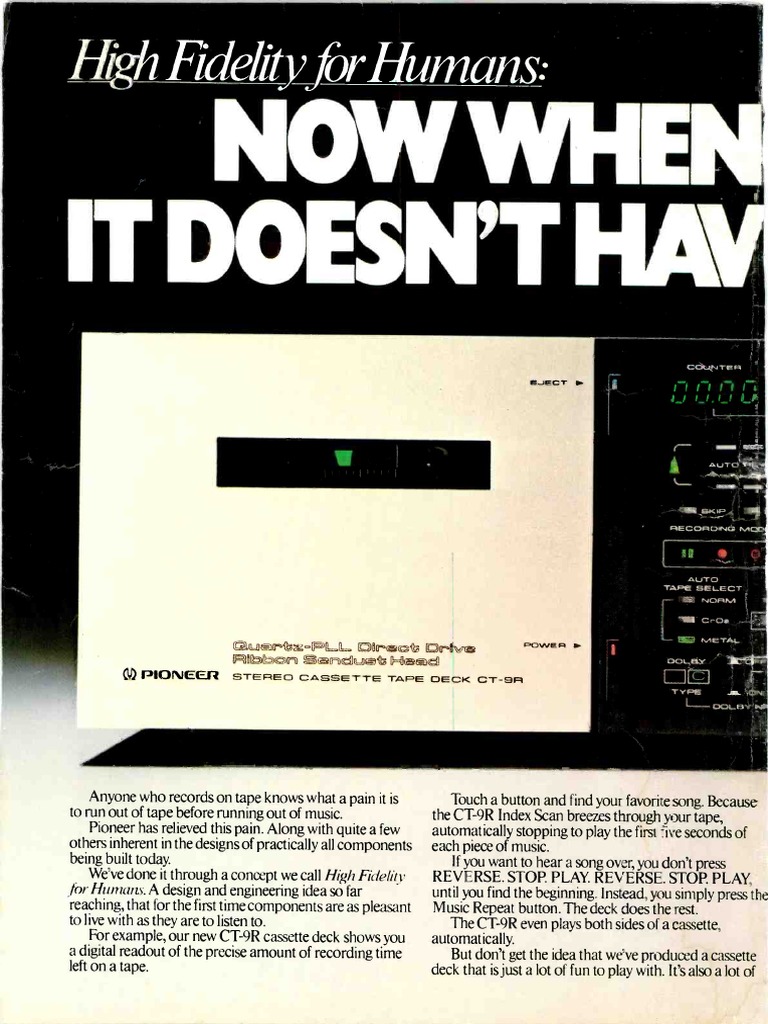 1982 Tape Recording Guide | PDF | Compact Cassette | Sound