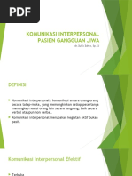 komunikasi Interpersonal Pasien Gangguan Jiwa