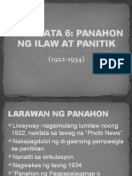 Kabanata 6 Panahon NG Ilaw at Panitik