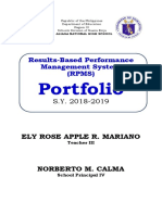 Portfolio: Results-Based Performance Management System (RPMS)