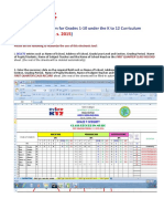 Revised Grading System for K-12 Curriculum