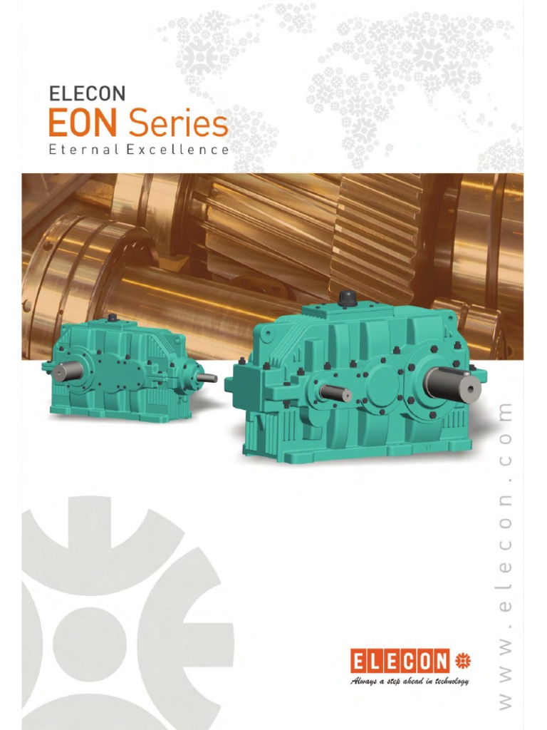 Elecon EON Series Gearbox PDF Transmission (Mechanics) Gear