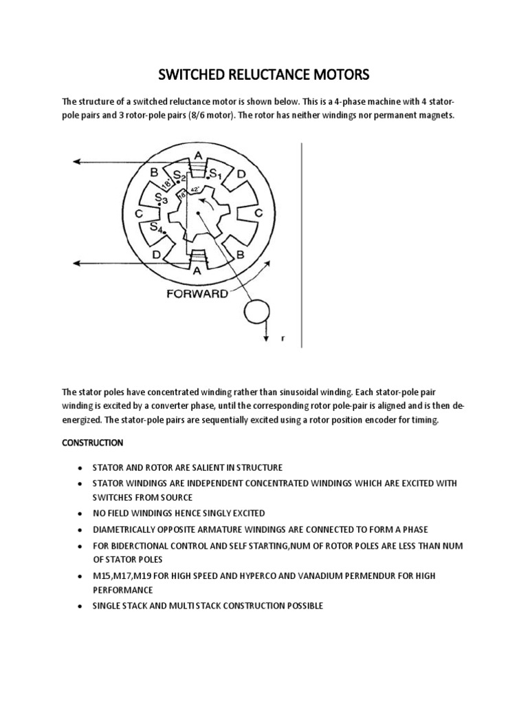 Overview of Switched Reluctance Motors | PDF | Electric Motor ...