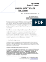 La Secuencia en La Toma de Decisiones Peter Drucker