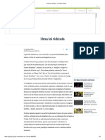 Uma Lei Ridícula - Jornal O Globo