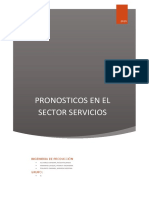 Pronosticos en El Sector Servicios