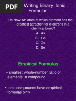 Writing Binary Ionic Formulas