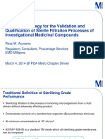Defining A Strategy For The Validation and Qualification of Sterile Filtration Processes of Investigational Medicinal Compounds