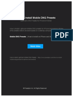 How To Install Mobile DNG Presets