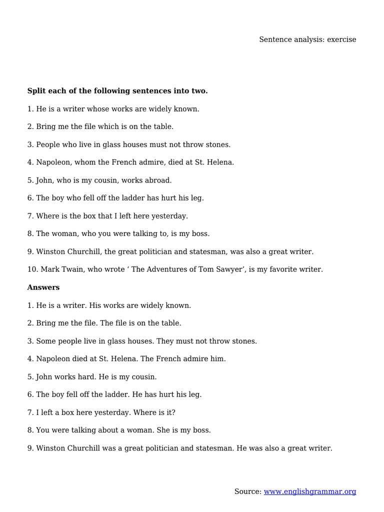 sentence-analysis-exercise-pdf