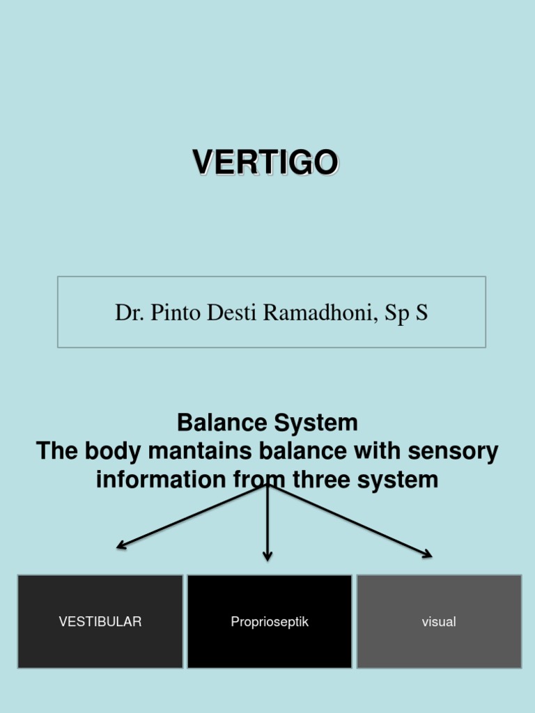 Management of Vertigo | PDF | Vertigo | Vestibular System
