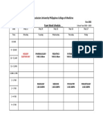 La Consolacion University Philippines College of Medicine Exam Week Schedule