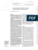 Parental Smoking and Childhood Asthma: Longitudinal and Case-Control Studies