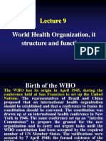 World Health Organization, It Structure and Functions