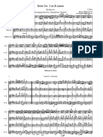 Badinerie. Suite No. 2 in B minor de J. S. Bach. para cuarteto de saxofones