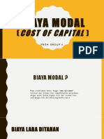 Biaya Modal (Cost of Capital)