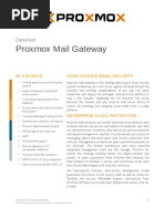 Proxmox Mail Gateway 5.0 Datasheet