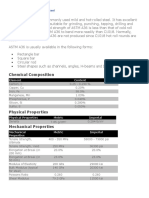 Chemical Composition: ASTM A36 Mild/Low Carbon Steel